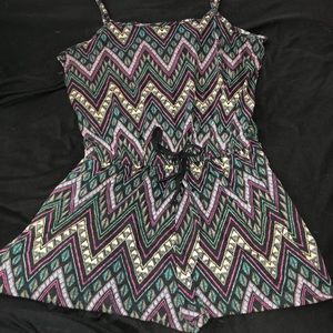 Patterned romper